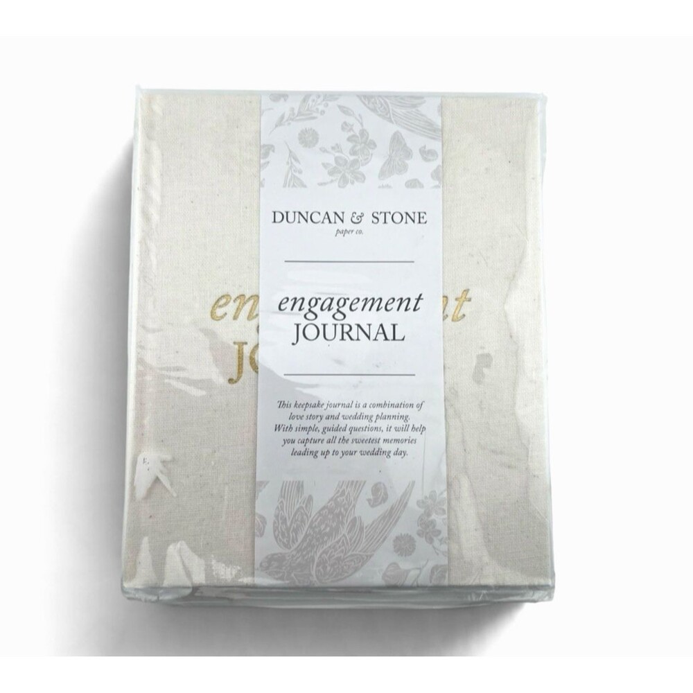 Engagement Journal Duncan & Stone Book for Couples & Bride to Be Wedding Ivory
